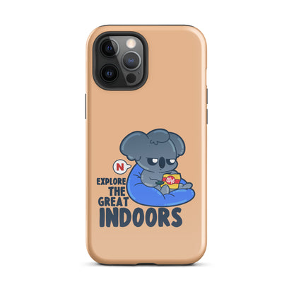 EXPLORE THE GREAT INDOORS - Tough Case for iPhone® - ChubbleGumLLC