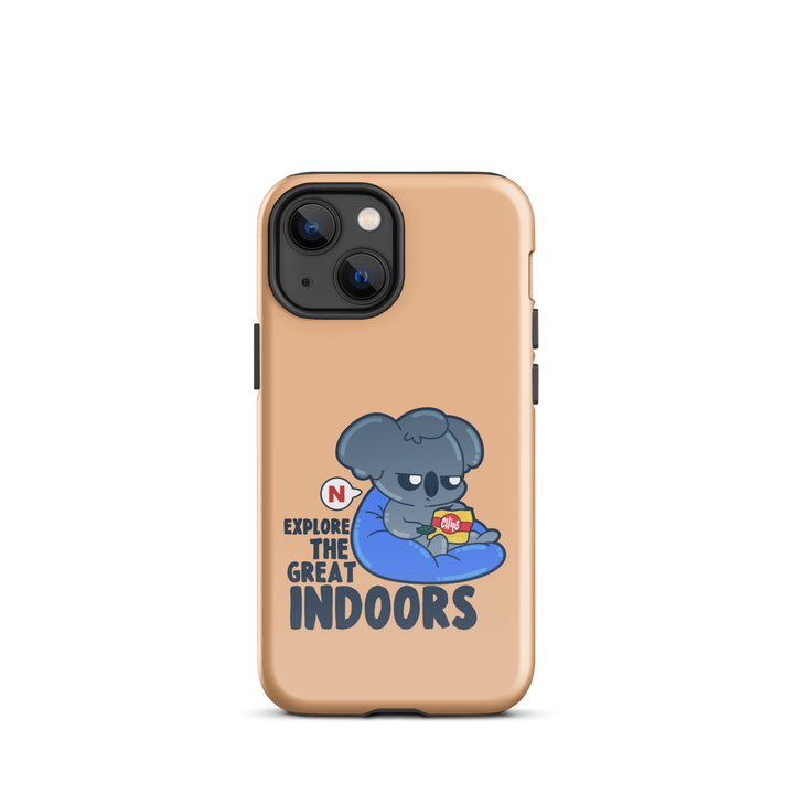 EXPLORE THE GREAT INDOORS - Tough Case for iPhone® - ChubbleGumLLC