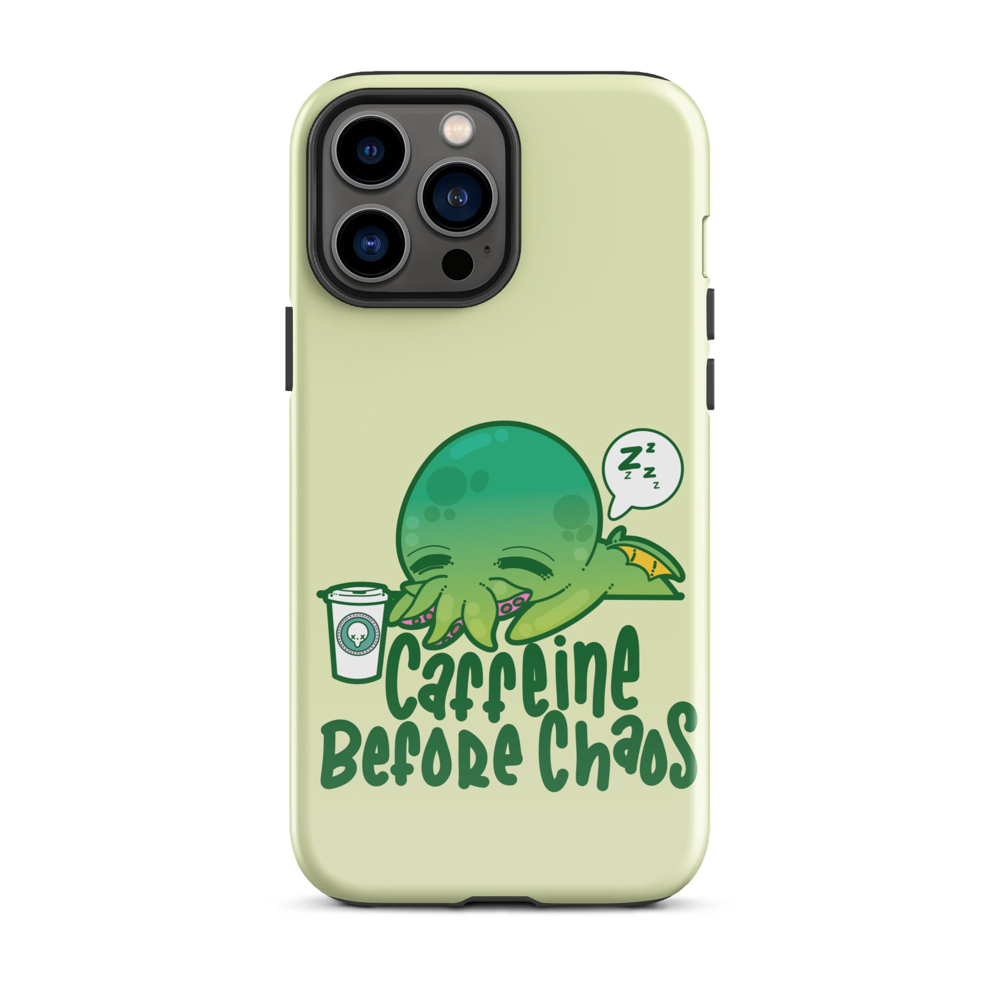 CAFFEINE BEFORE CHAOS - Tough Case for iPhone® - ChubbleGumLLC