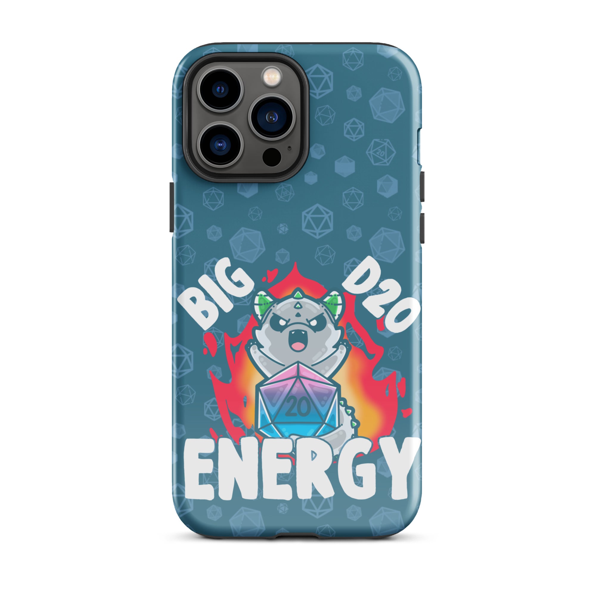 BIG D20 ENERGY W/BACKGROUND - Tough Case for iPhone®