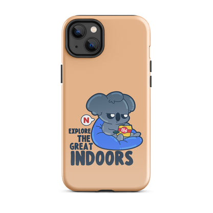 EXPLORE THE GREAT INDOORS - Tough Case for iPhone® - ChubbleGumLLC