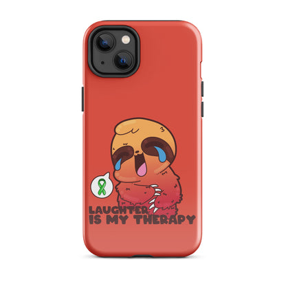 LAUGHTER IS MY THERAPY - Tough Case for iPhone® - ChubbleGumLLC