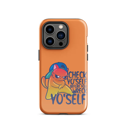 CHECK YOSELF - Tough Case for iPhone® - ChubbleGumLLC