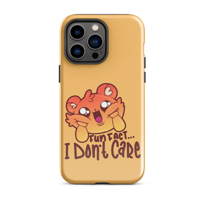 FUN FACT I DONT CARE - Tough Case for iPhone® - ChubbleGumLLC