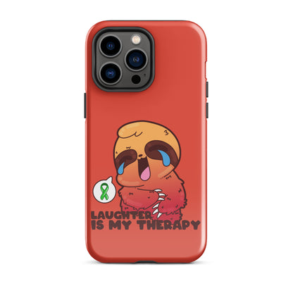 LAUGHTER IS MY THERAPY - Tough Case for iPhone® - ChubbleGumLLC