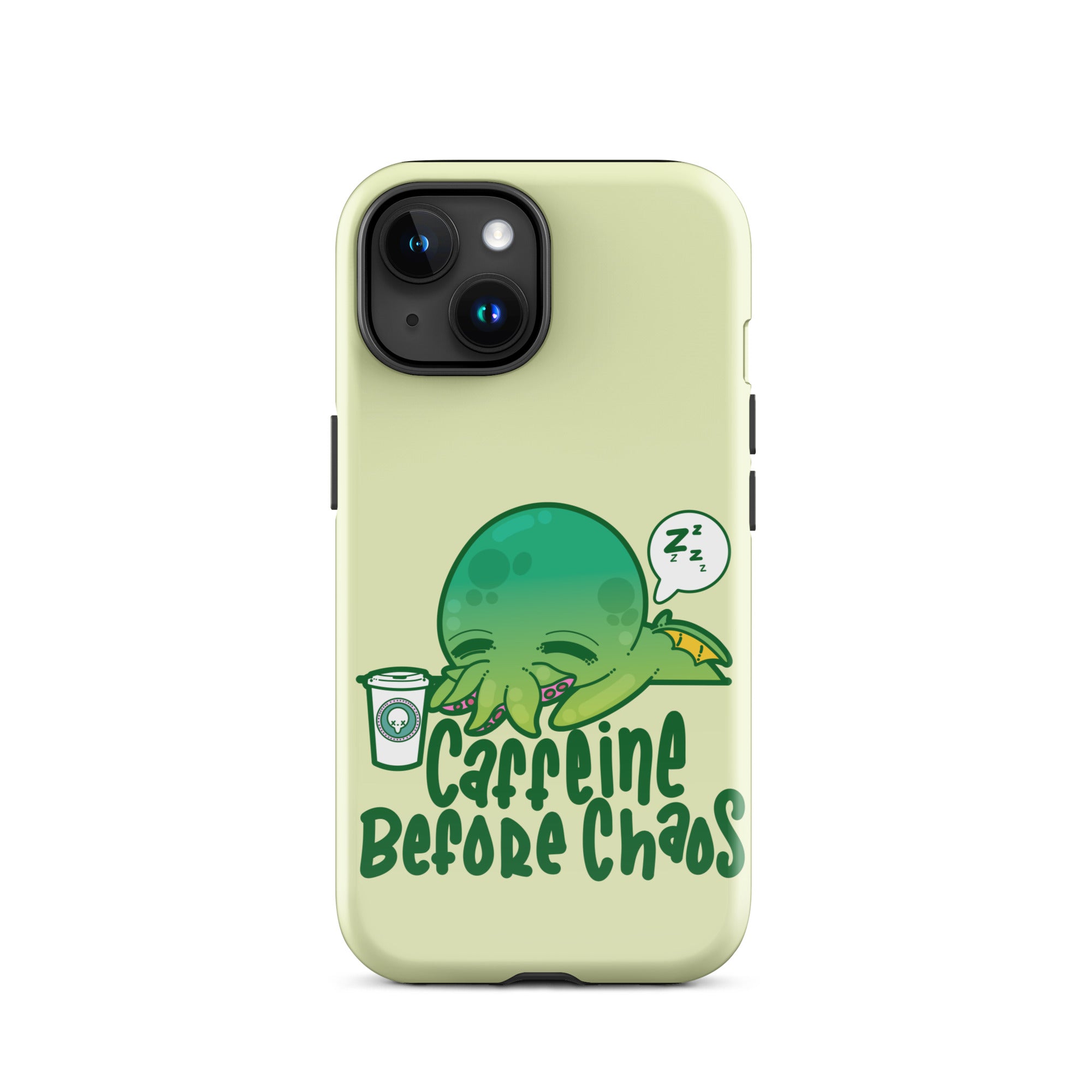 CAFFEINE BEFORE CHAOS - Tough Case for iPhone® - ChubbleGumLLC