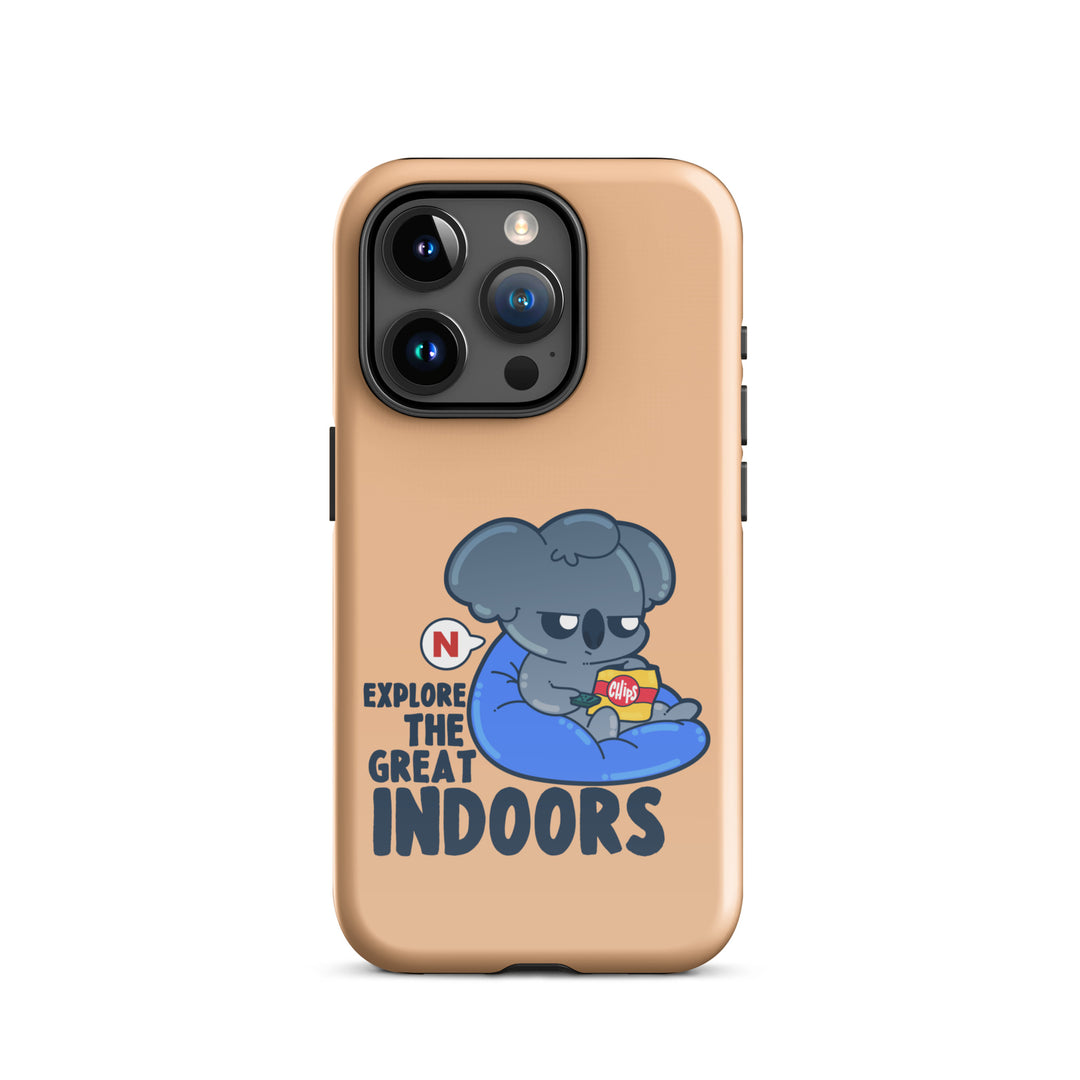 EXPLORE THE GREAT INDOORS - Tough Case for iPhone® - ChubbleGumLLC