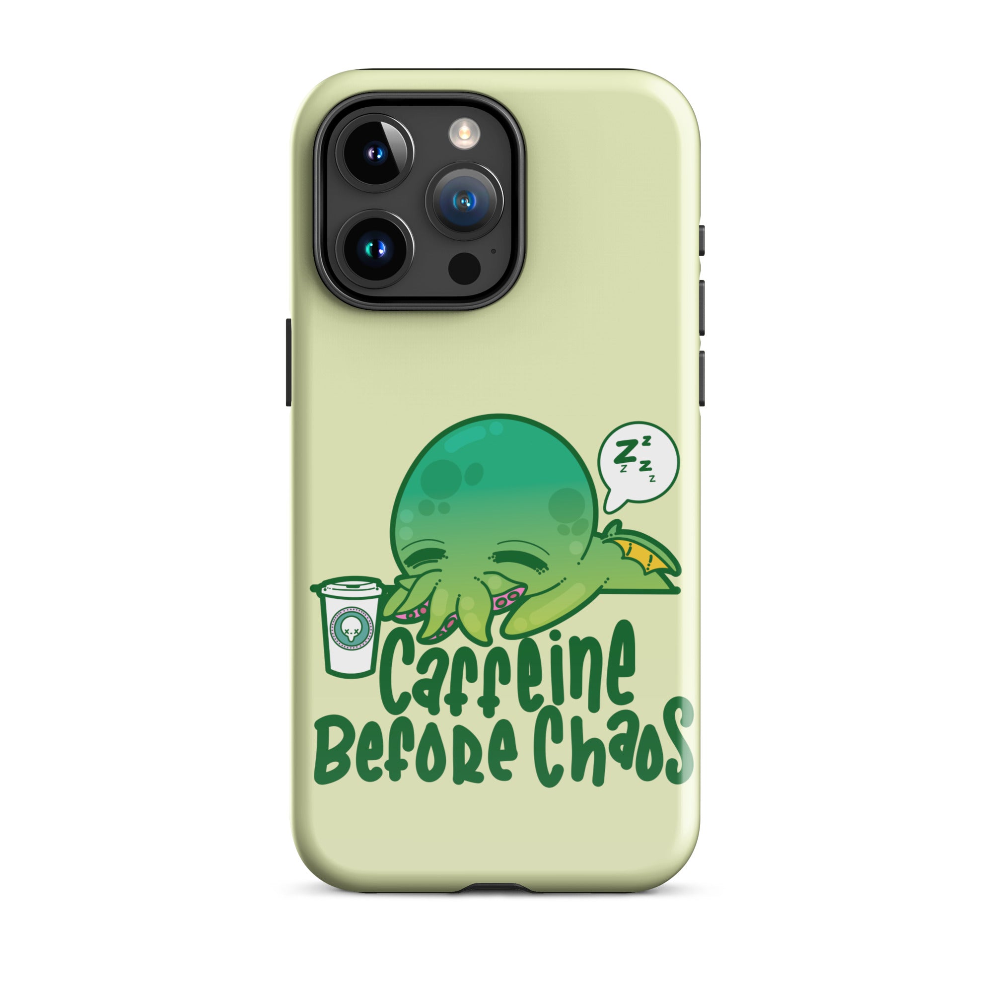 CAFFEINE BEFORE CHAOS - Tough Case for iPhone® - ChubbleGumLLC