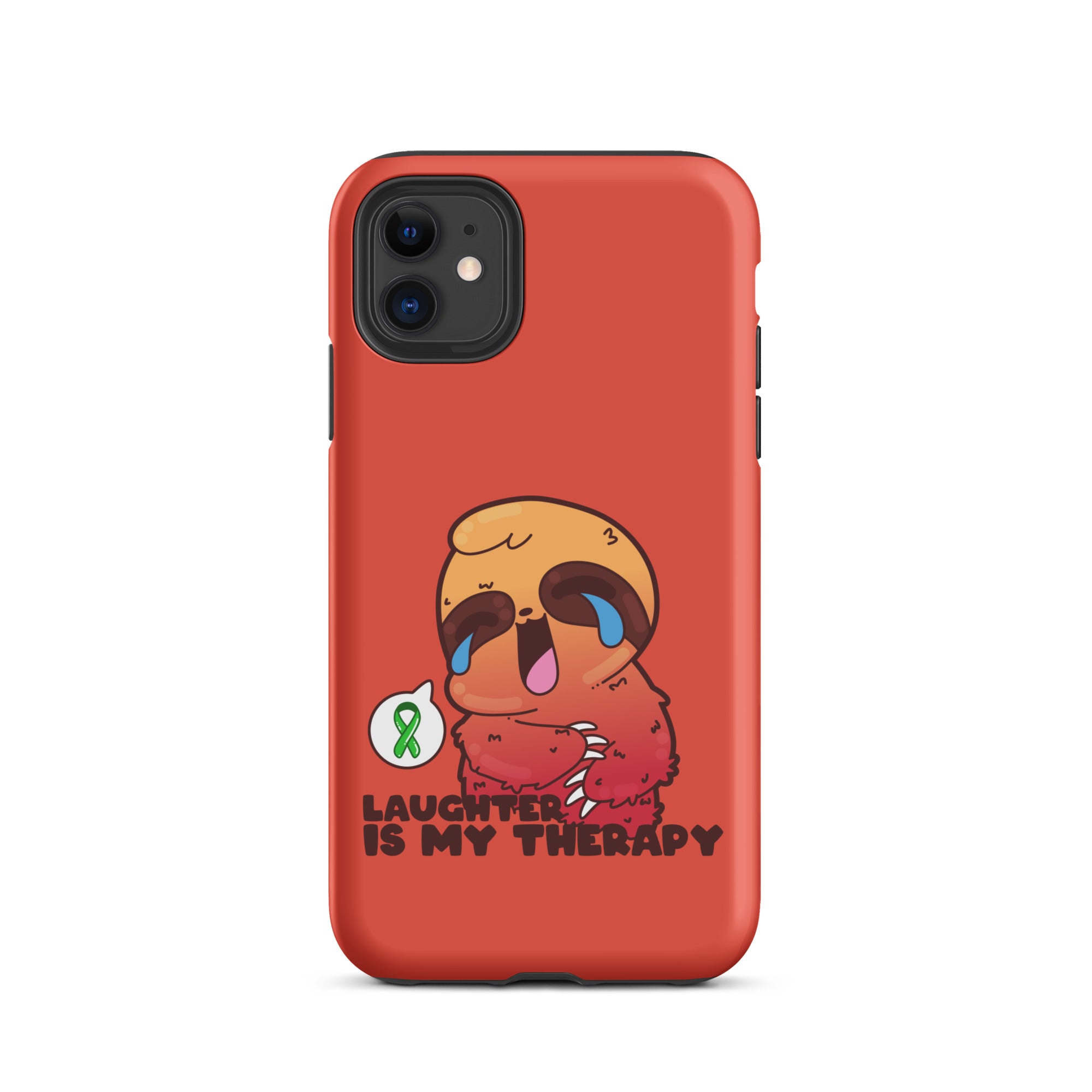 LAUGHTER IS MY THERAPY - Tough Case for iPhone® - ChubbleGumLLC