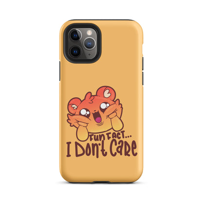 FUN FACT I DONT CARE - Tough Case for iPhone® - ChubbleGumLLC