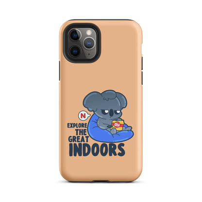 EXPLORE THE GREAT INDOORS - Tough Case for iPhone® - ChubbleGumLLC