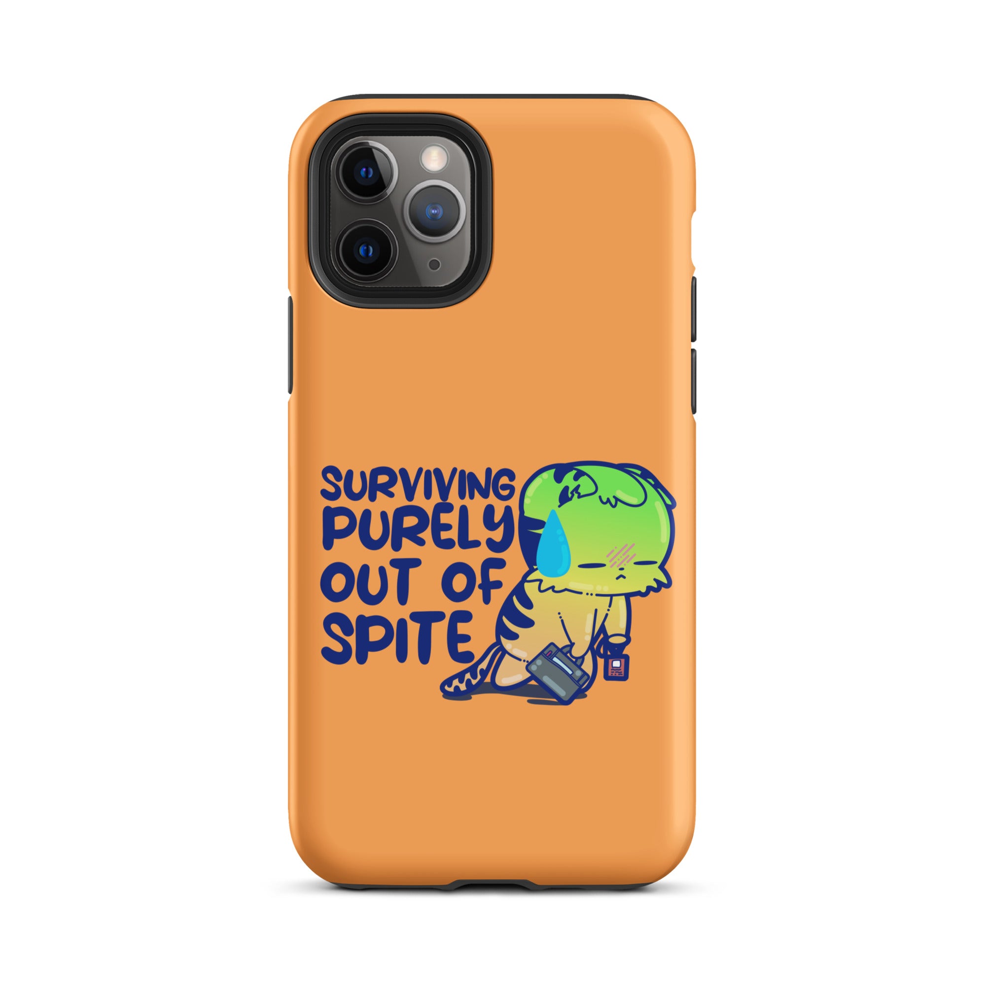SURVIVING PURELY OUT OF SPITE - Tough Case for iPhone® - ChubbleGumLLC