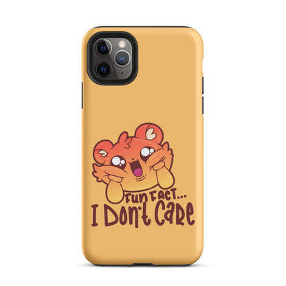 FUN FACT I DONT CARE - Tough Case for iPhone® - ChubbleGumLLC