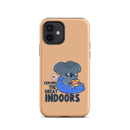 EXPLORE THE GREAT INDOORS - Tough Case for iPhone® - ChubbleGumLLC