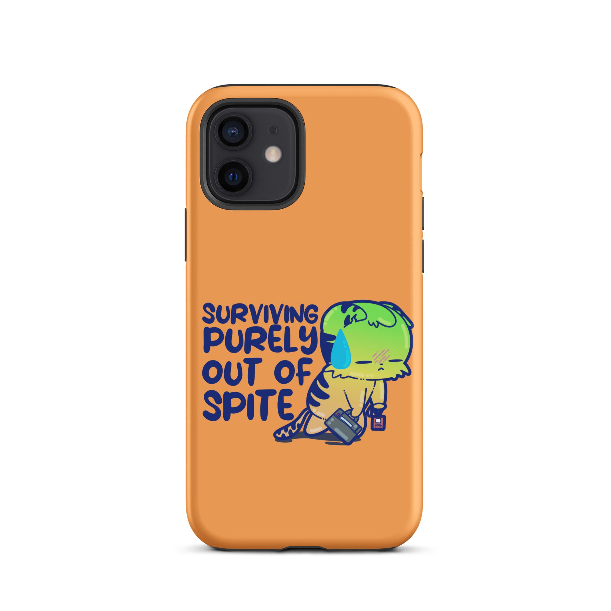 SURVIVING PURELY OUT OF SPITE - Tough Case for iPhone® - ChubbleGumLLC