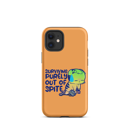 SURVIVING PURELY OUT OF SPITE - Tough Case for iPhone® - ChubbleGumLLC