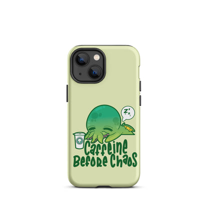 CAFFEINE BEFORE CHAOS - Tough Case for iPhone® - ChubbleGumLLC