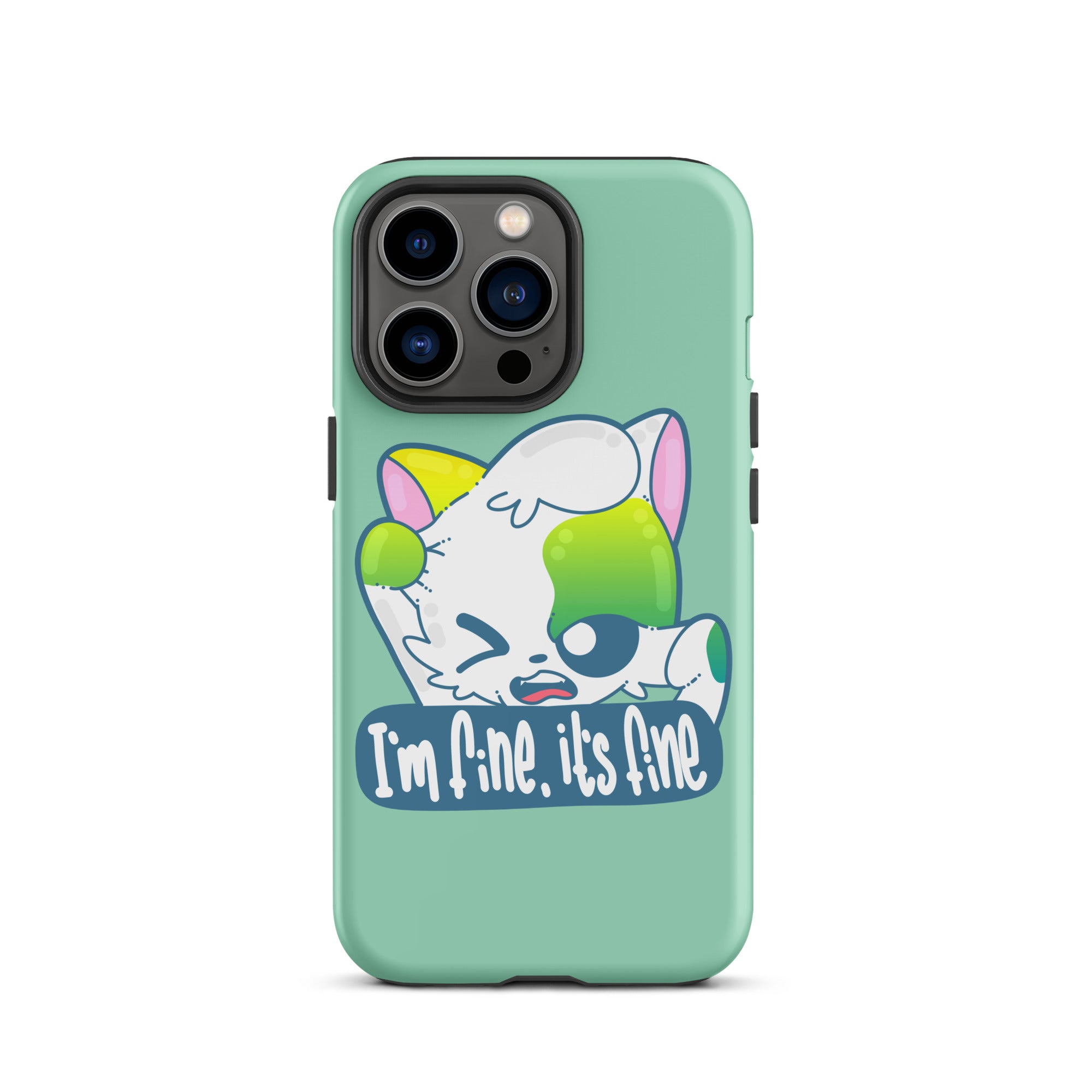 FINE, IT'S FINE - Tough Case for iPhone® - ChubbleGumLLC