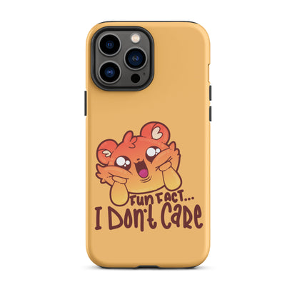 FUN FACT I DONT CARE - Tough Case for iPhone® - ChubbleGumLLC