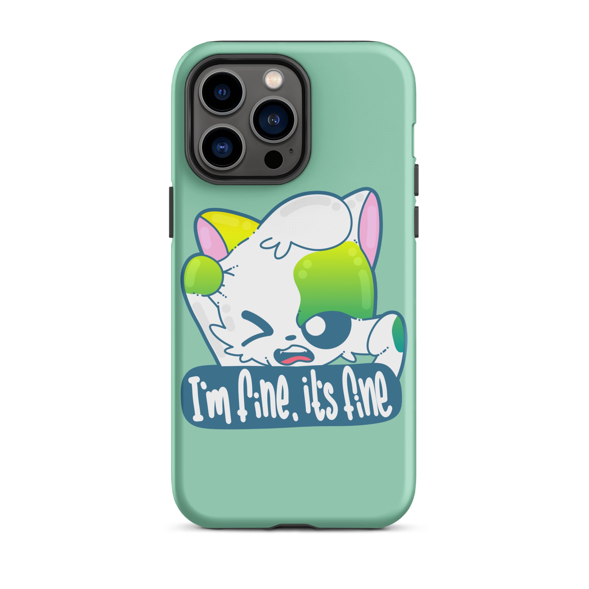 FINE, IT'S FINE - Tough Case for iPhone® - ChubbleGumLLC