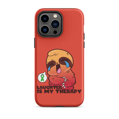 LAUGHTER IS MY THERAPY - Tough Case for iPhone® - ChubbleGumLLC