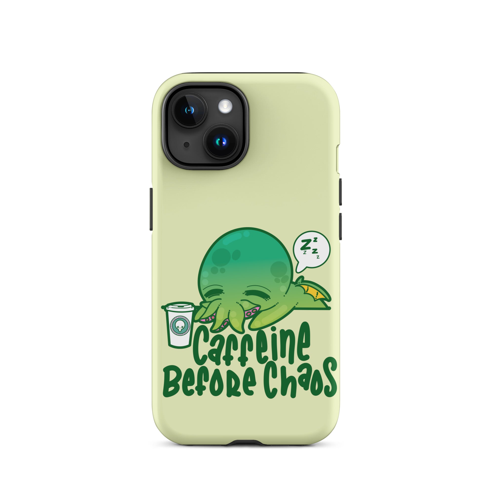 CAFFEINE BEFORE CHAOS - Tough Case for iPhone® - ChubbleGumLLC