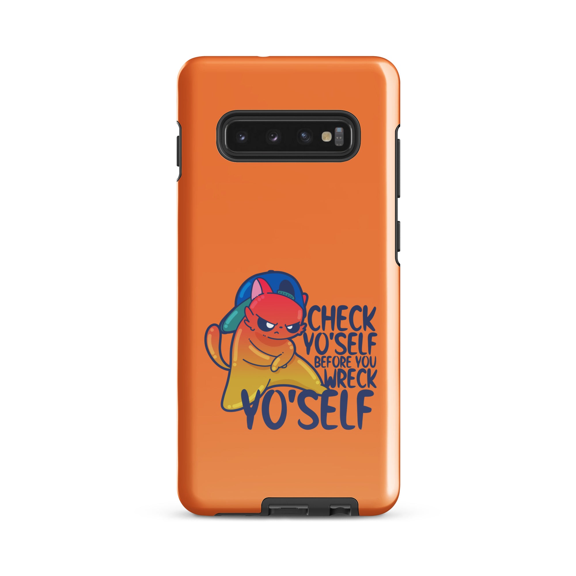 CHECK YOSELF - Tough case for Samsung® - ChubbleGumLLC