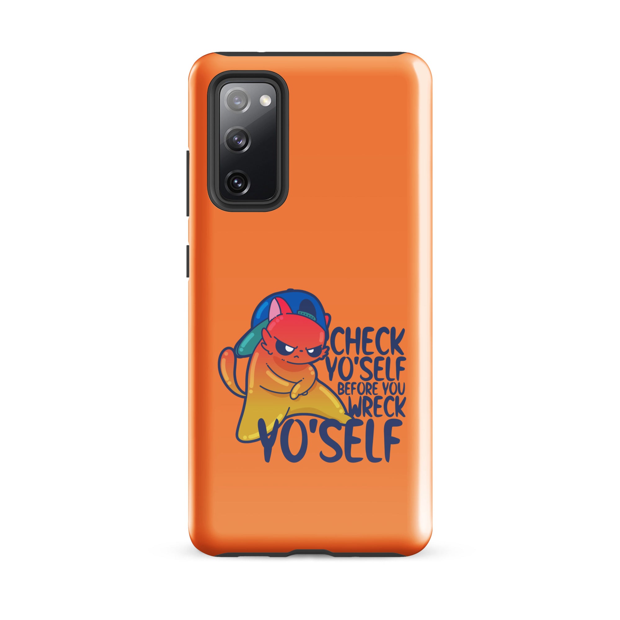 CHECK YOSELF - Tough case for Samsung® - ChubbleGumLLC