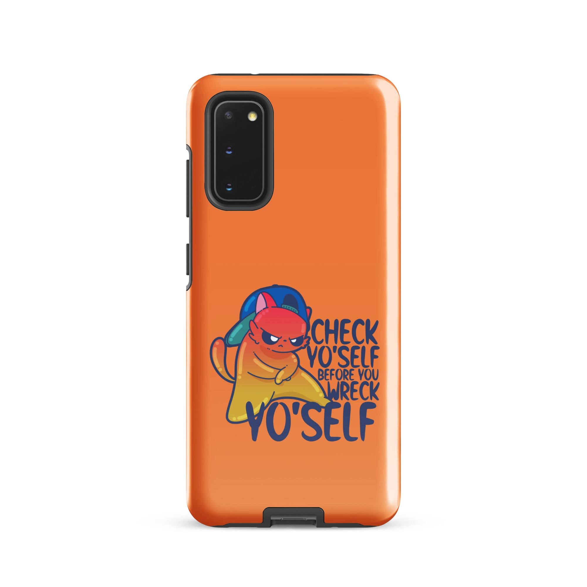 CHECK YOSELF - Tough case for Samsung® - ChubbleGumLLC