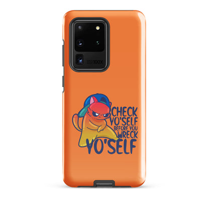 CHECK YOSELF - Tough case for Samsung® - ChubbleGumLLC