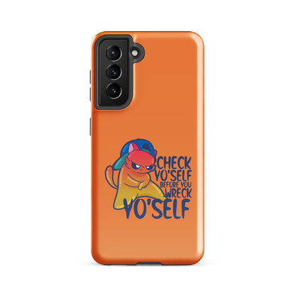 CHECK YOSELF - Tough case for Samsung® - ChubbleGumLLC