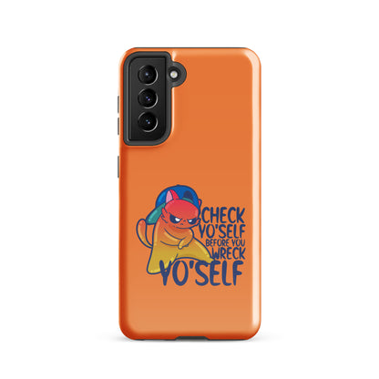 CHECK YOSELF - Tough case for Samsung® - ChubbleGumLLC