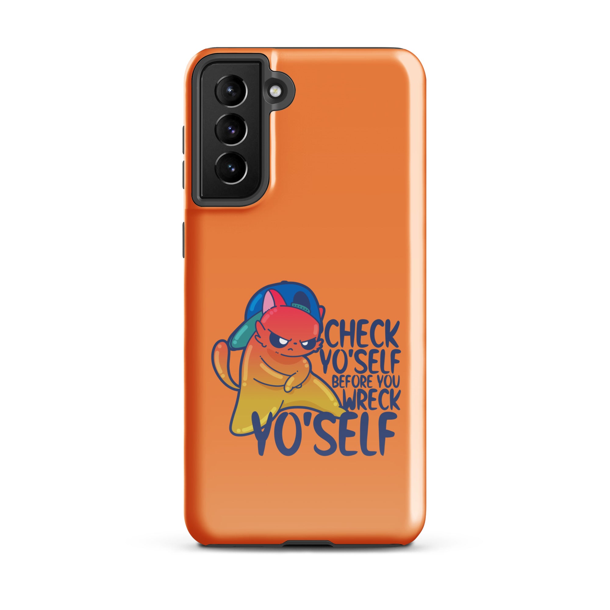 CHECK YOSELF - Tough case for Samsung® - ChubbleGumLLC