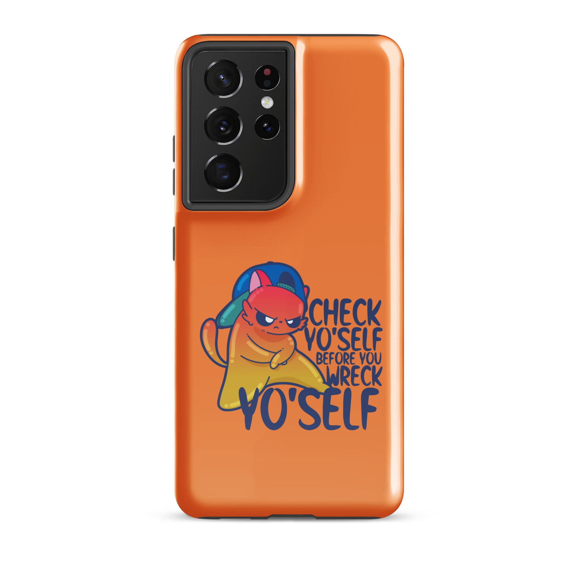 CHECK YOSELF - Tough case for Samsung® - ChubbleGumLLC