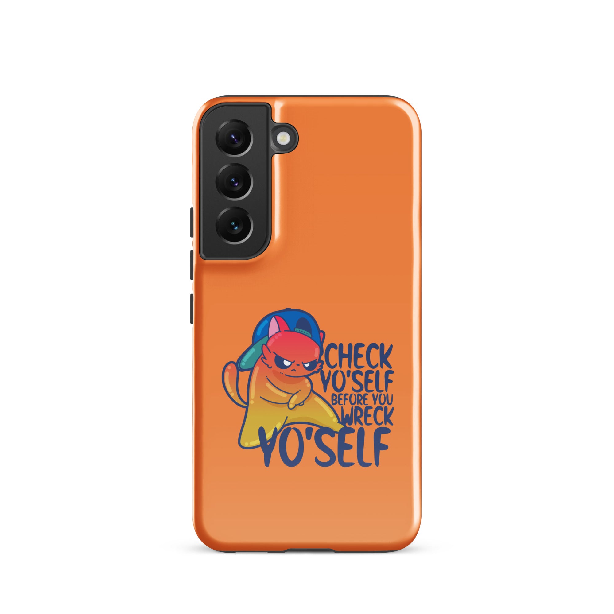 CHECK YOSELF - Tough case for Samsung® - ChubbleGumLLC