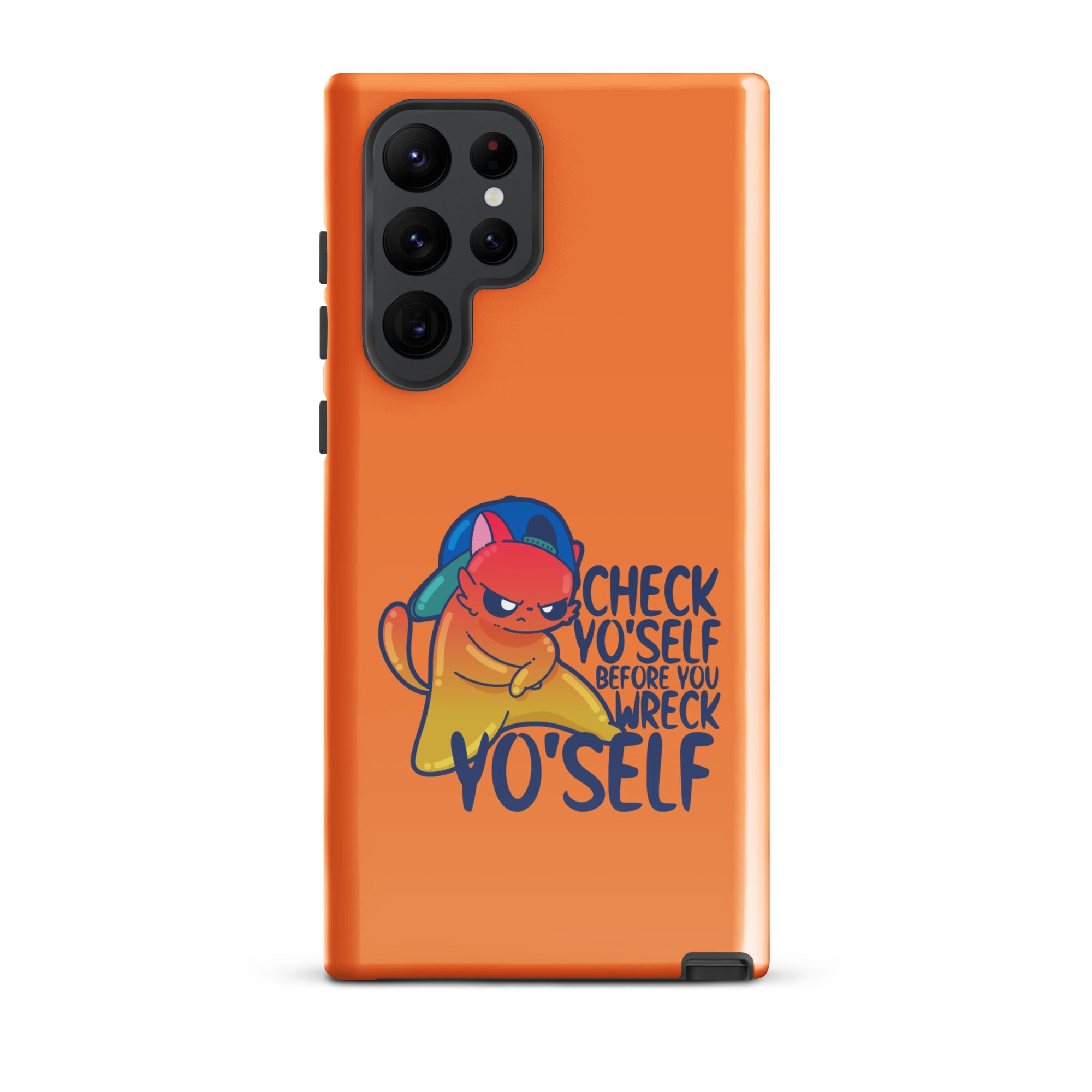 CHECK YOSELF - Tough case for Samsung® - ChubbleGumLLC