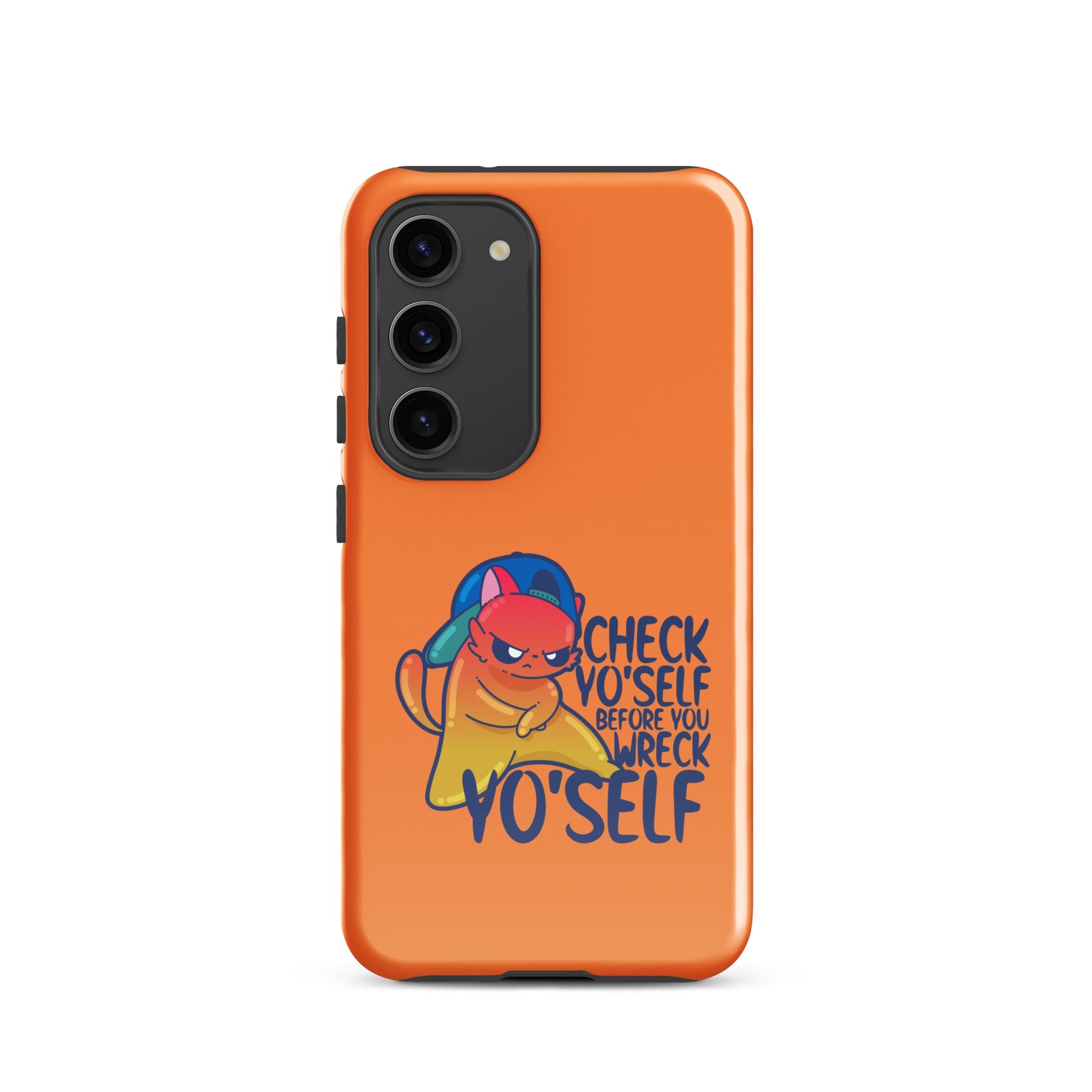 CHECK YOSELF - Tough case for Samsung® - ChubbleGumLLC