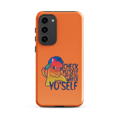 CHECK YOSELF - Tough case for Samsung® - ChubbleGumLLC