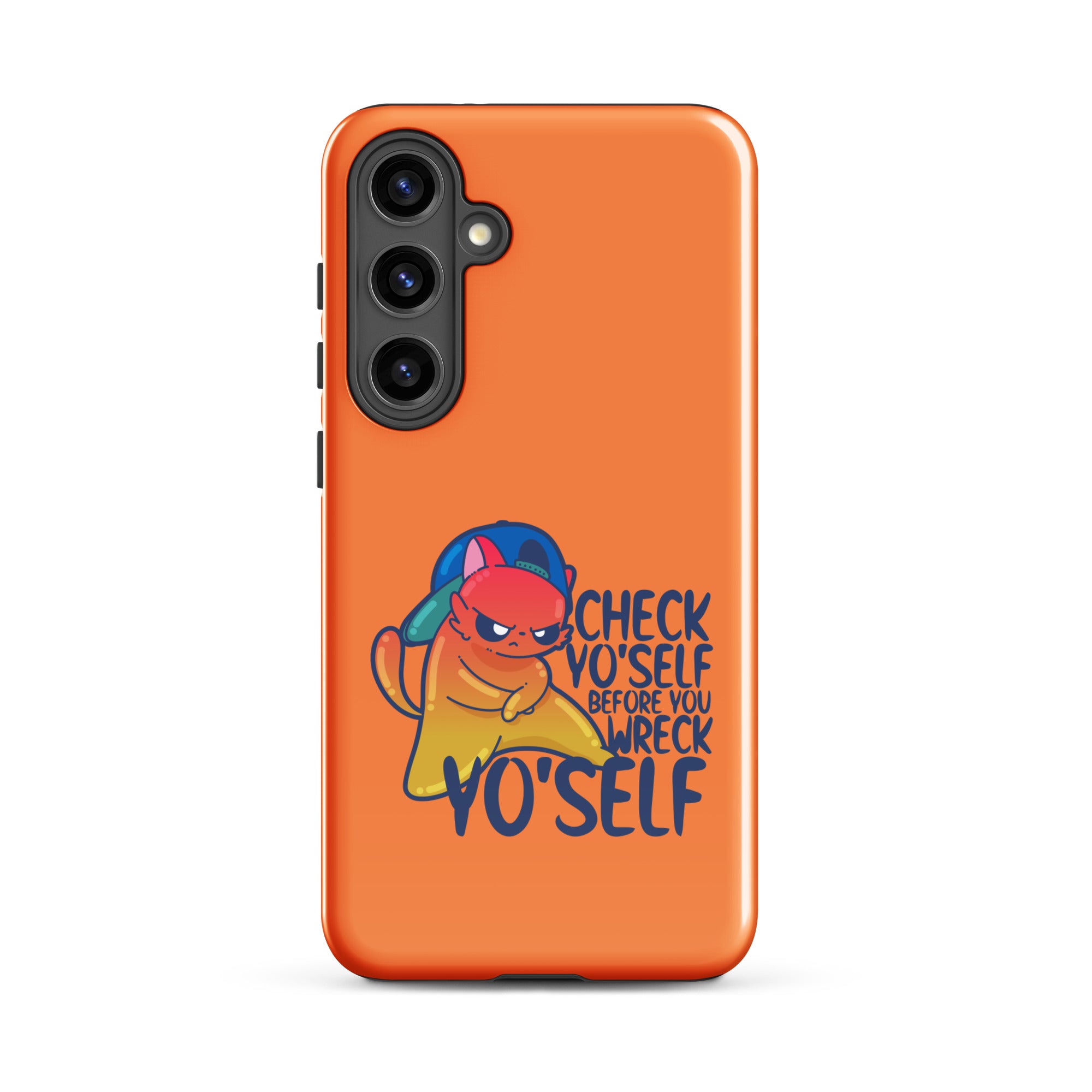 CHECK YOSELF - Tough case for Samsung® - ChubbleGumLLC