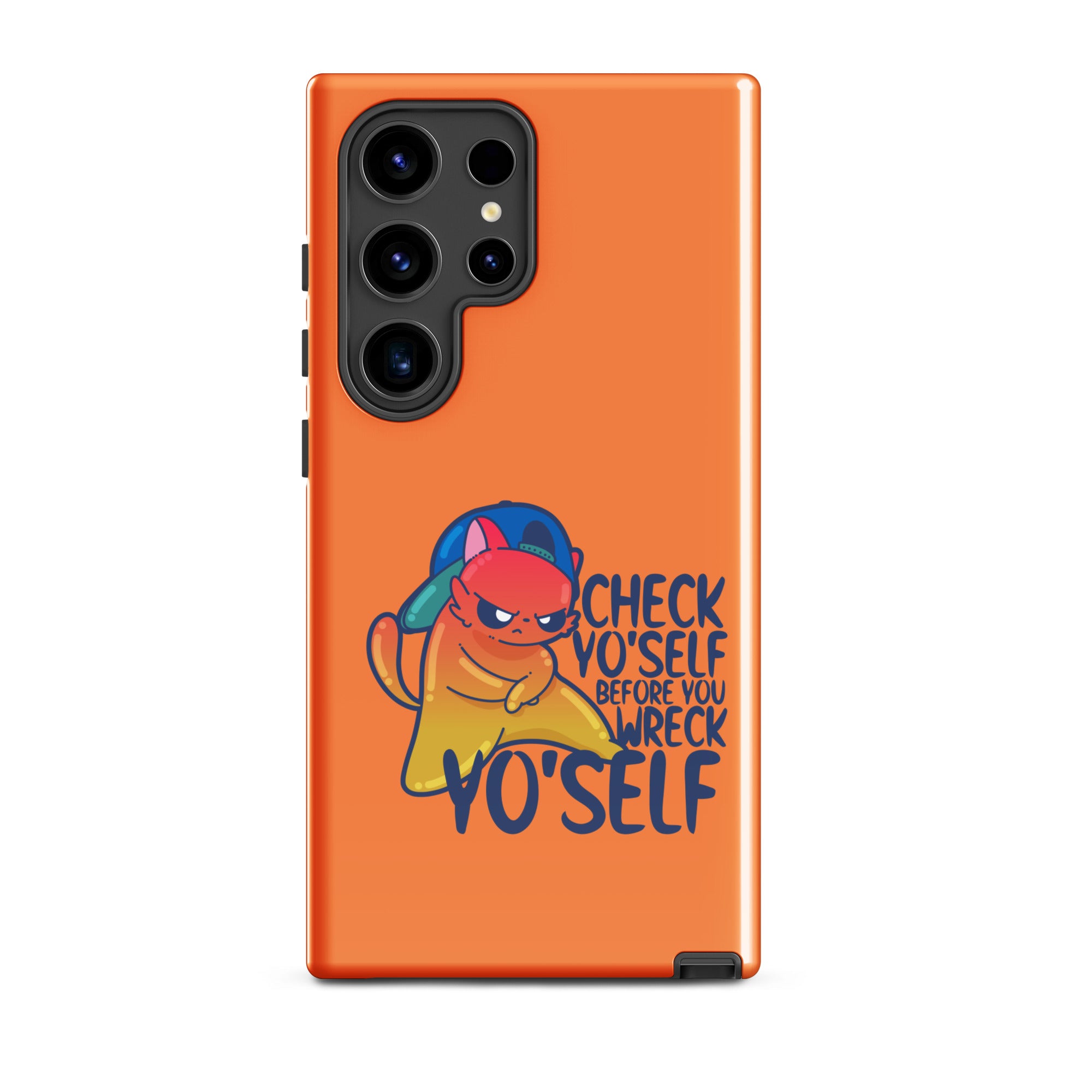 CHECK YOSELF - Tough case for Samsung® - ChubbleGumLLC