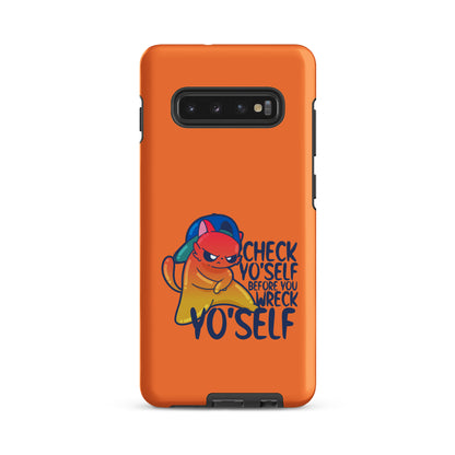 CHECK YOSELF - Tough case for Samsung® - ChubbleGumLLC