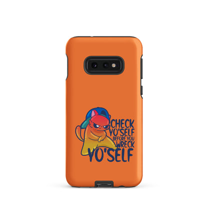 CHECK YOSELF - Tough case for Samsung® - ChubbleGumLLC