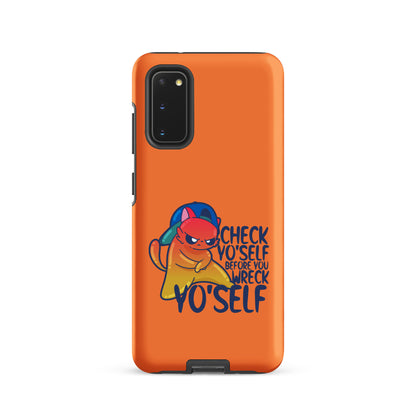 CHECK YOSELF - Tough case for Samsung® - ChubbleGumLLC