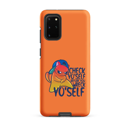 CHECK YOSELF - Tough case for Samsung® - ChubbleGumLLC