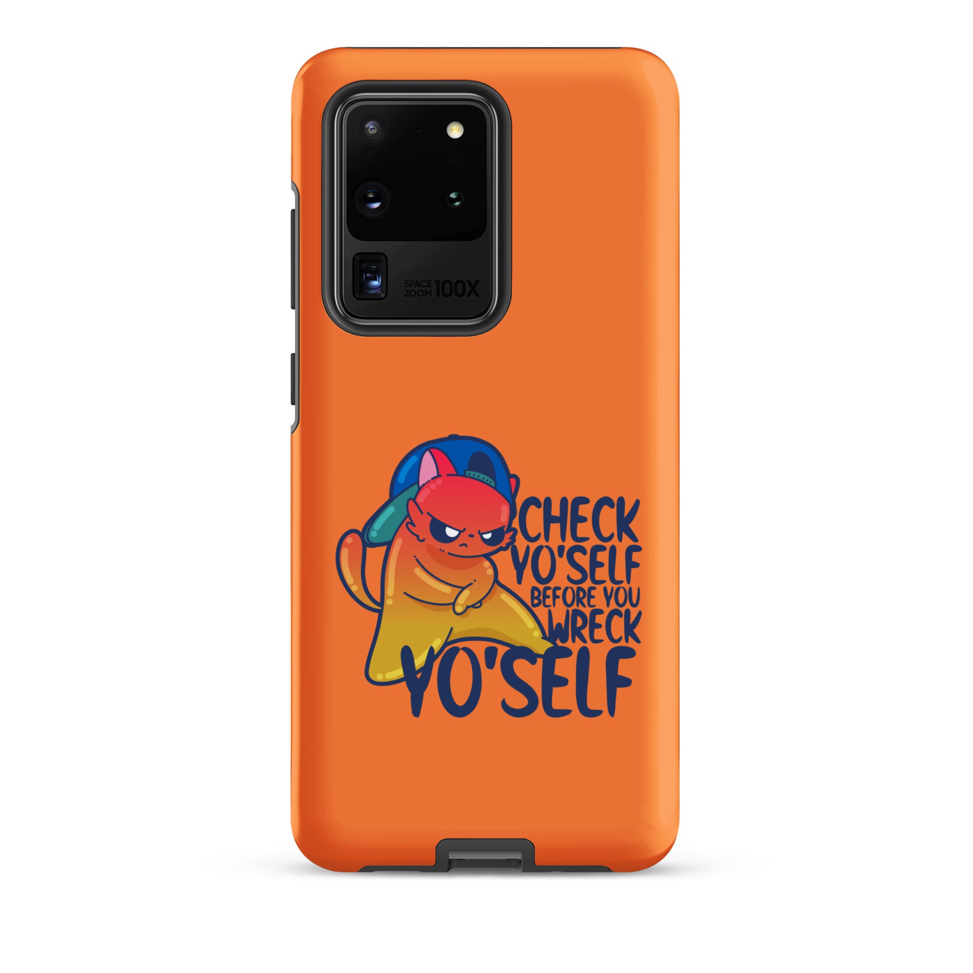 CHECK YOSELF - Tough case for Samsung® - ChubbleGumLLC