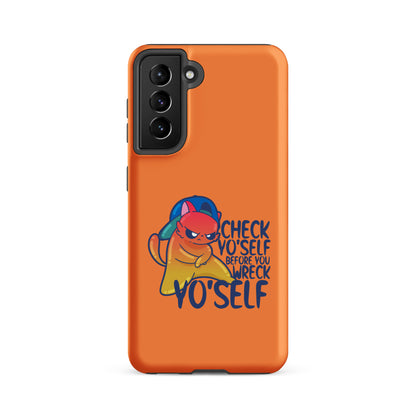 CHECK YOSELF - Tough case for Samsung® - ChubbleGumLLC