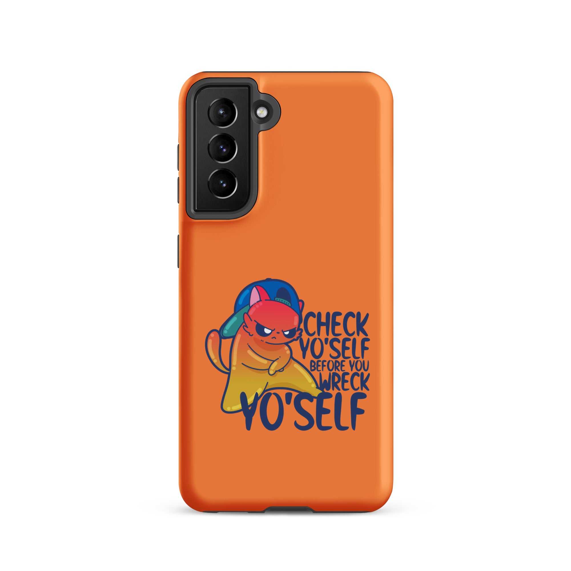 CHECK YOSELF - Tough case for Samsung® - ChubbleGumLLC