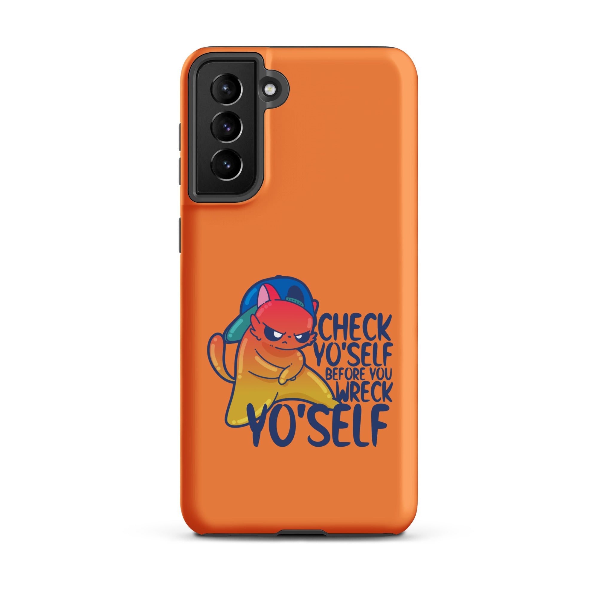 CHECK YOSELF - Tough case for Samsung® - ChubbleGumLLC