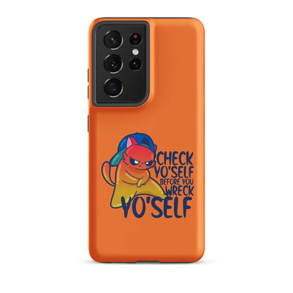 CHECK YOSELF - Tough case for Samsung® - ChubbleGumLLC