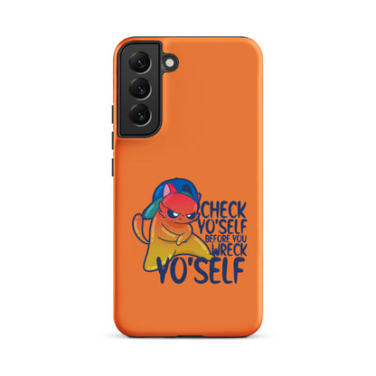 CHECK YOSELF - Tough case for Samsung® - ChubbleGumLLC